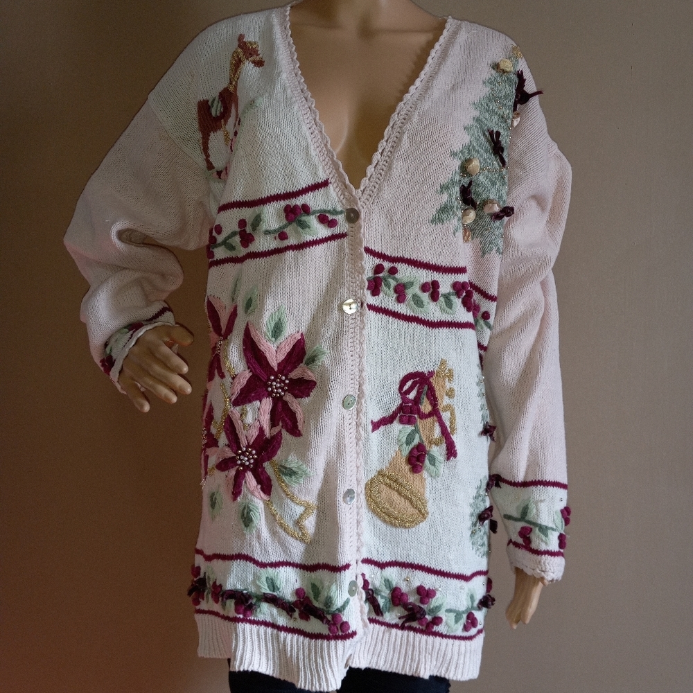 Gallagher vtg. 80's cardigan sweater, XL - 2X